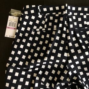 MICHAEL KORS- Navy and white checkered pant